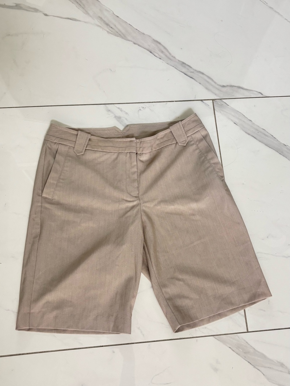 Worthington Beige Tailored modern fit Bermuda Shorts